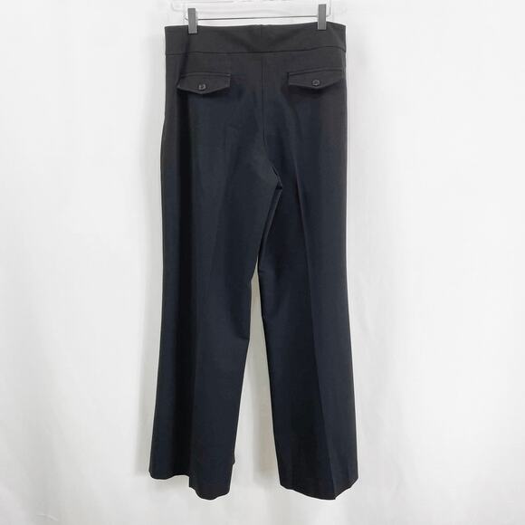 CACHE Vintage 90s Black Wide Leg Dress Pant Trouser Slacks - Picture 5 of 10